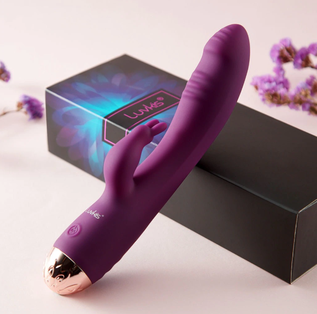 Midnight Vibrating Dildo & Clitoris Stimulator  Her Pleasure Shop