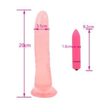 Pink Suction Penis & Vibrator Combo