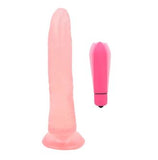 Pink Suction Penis & Vibrator Combo