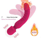 Heating Wand Massaging Dildo & Vibrator