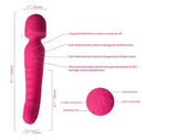 Heating Wand Massaging Dildo & Vibrator