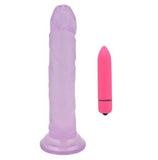 Lavender Suction Penis & Vibrator Combo