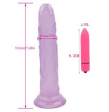 Lavender Suction Penis & Vibrator Combo