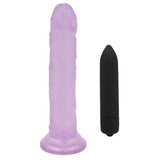 Lavender Suction Penis & Vibrator Combo