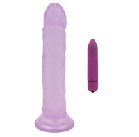 Lavender Suction Penis & Vibrator Combo